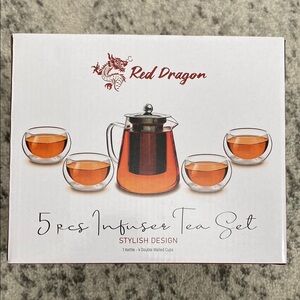 Glass Tea Infuser Set - 5 Piece